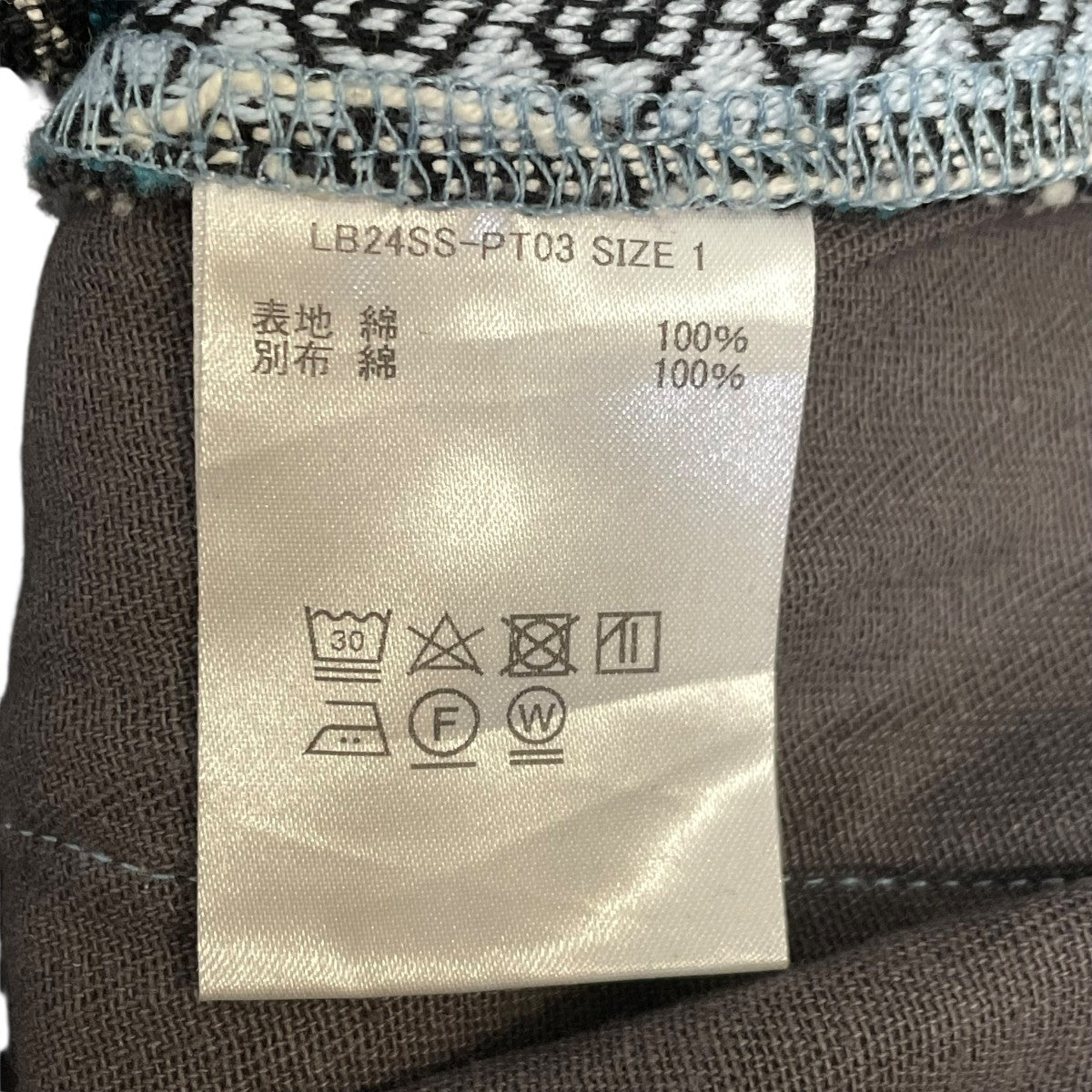 Laid．B 柄パンツLB24SS-PT03 古着・中古-6枚目のアイテム画像