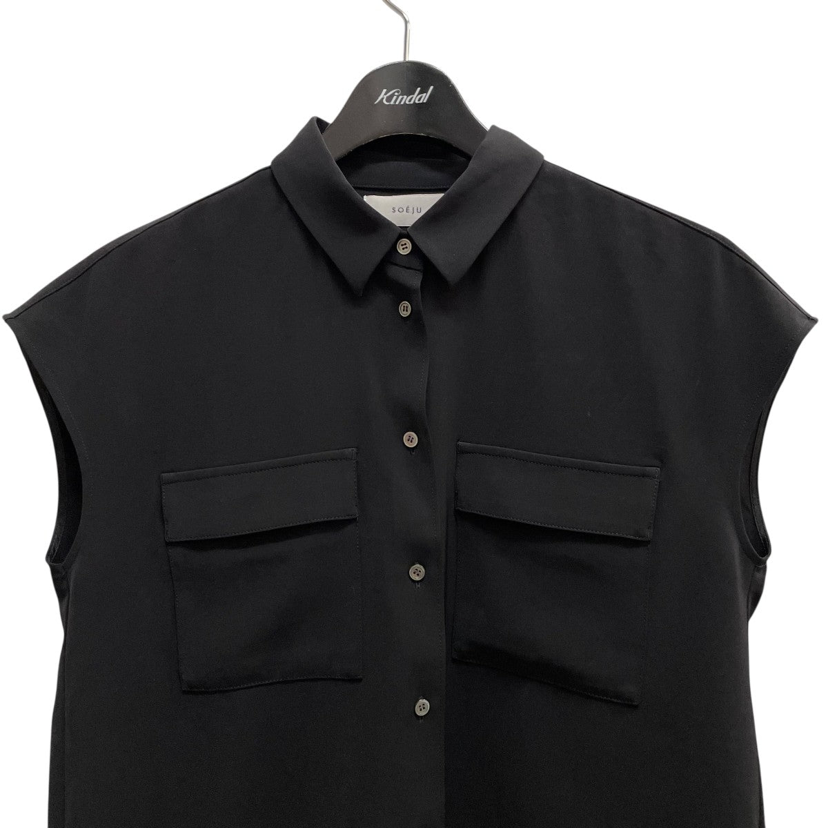 SOEJU(ソージュ) ヴィンテージサテンシャツノースリーブシャツS-00-SB