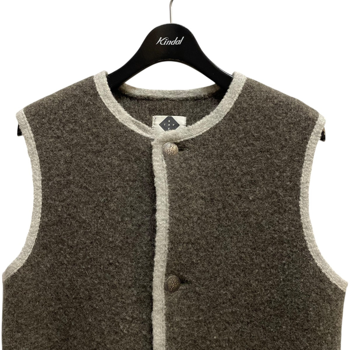 STAPF(シュタップ) ウール ラウンドネック チロリアン ベスト IP32-02