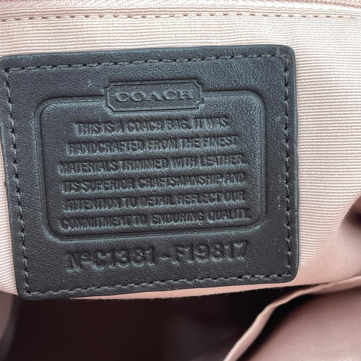 COACH トートバッグF19817 古着・中古-7枚目のアイテム画像