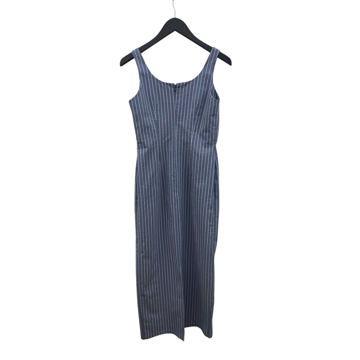 25AWSquareneck Pencil Dressストライプワンピース12510321