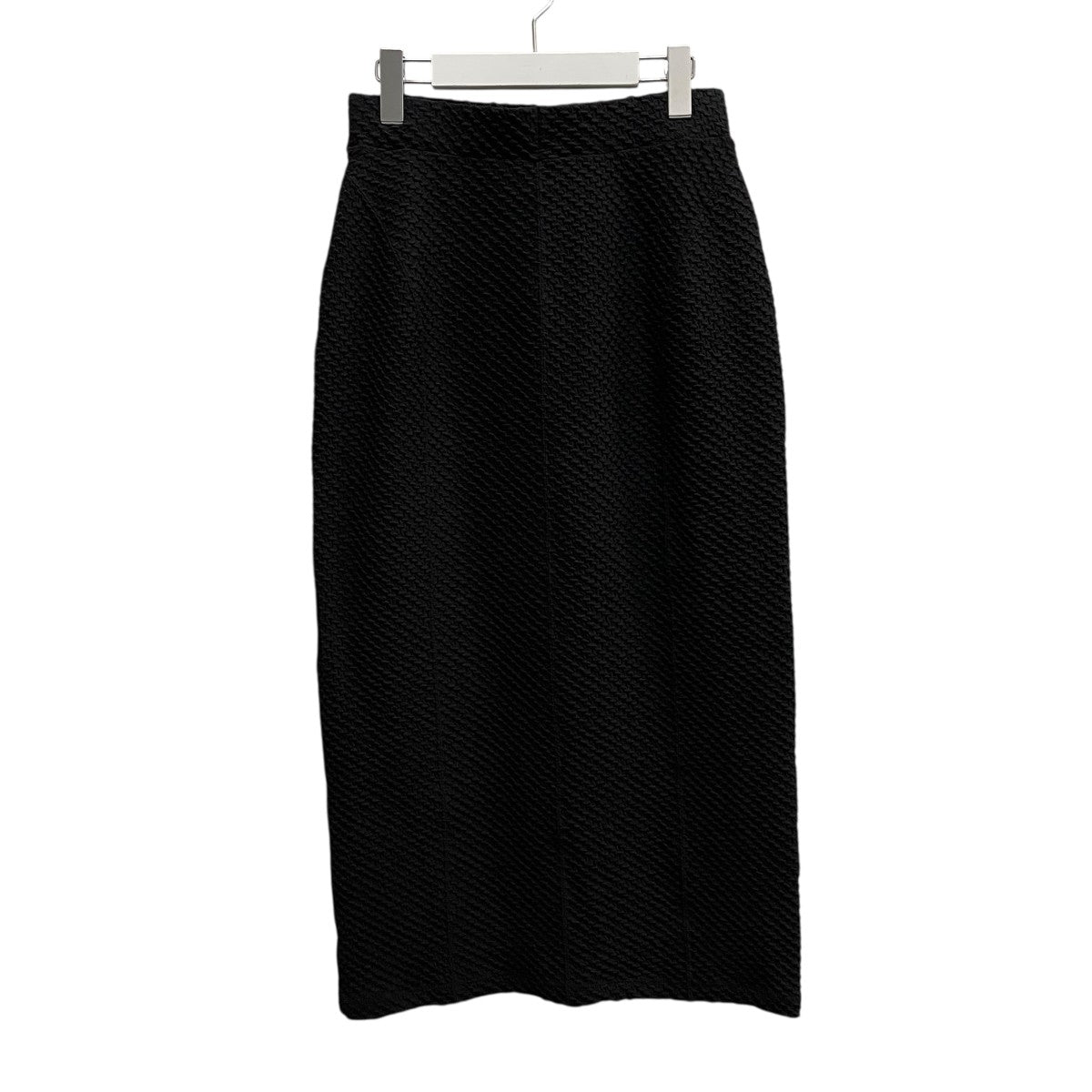 mame kurogouchi Shirring Jersey Jacquard Pencil Skirt MM25FW-JS042 古着・中古-2枚目のアイテム画像