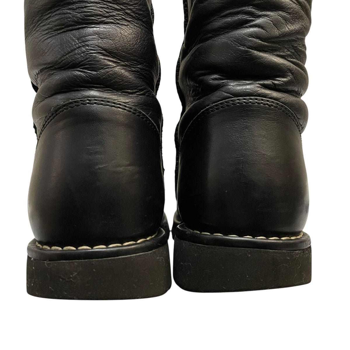 Black Leather Motorcycle Boots