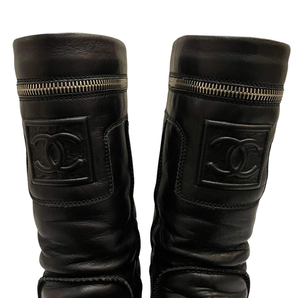 Black Leather Motorcycle Boots