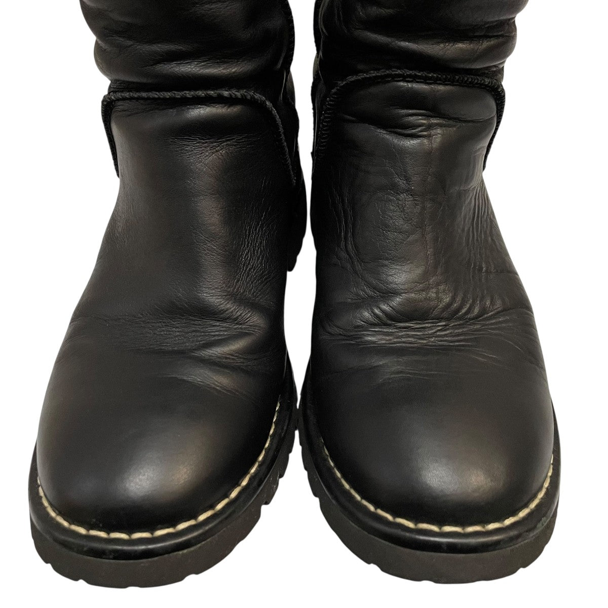 Black Leather Motorcycle Boots