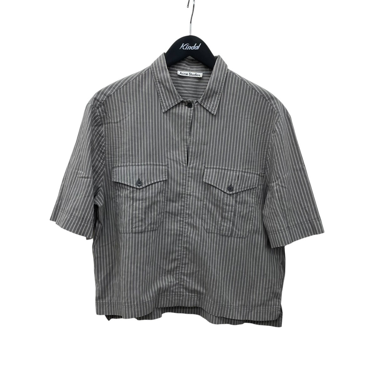 ACNE STUDIOS 半袖ストライププルオーバーシャツFN-WN-BLOU000492 古着・中古-1枚目のアイテム画像