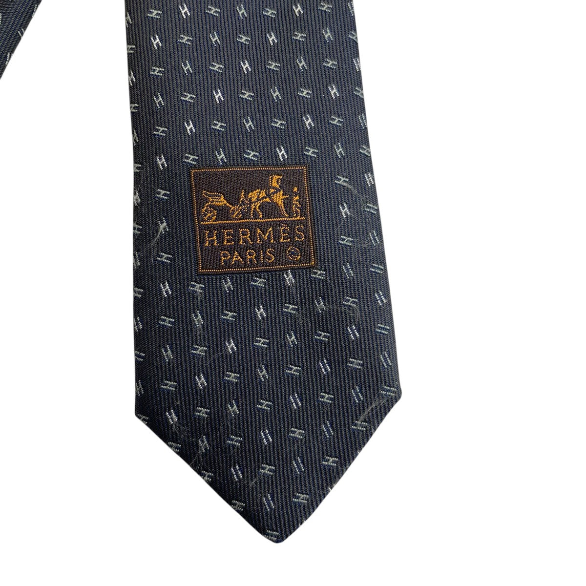 HERMES 柄ネクタイ758756T 古着・中古-2枚目のアイテム画像