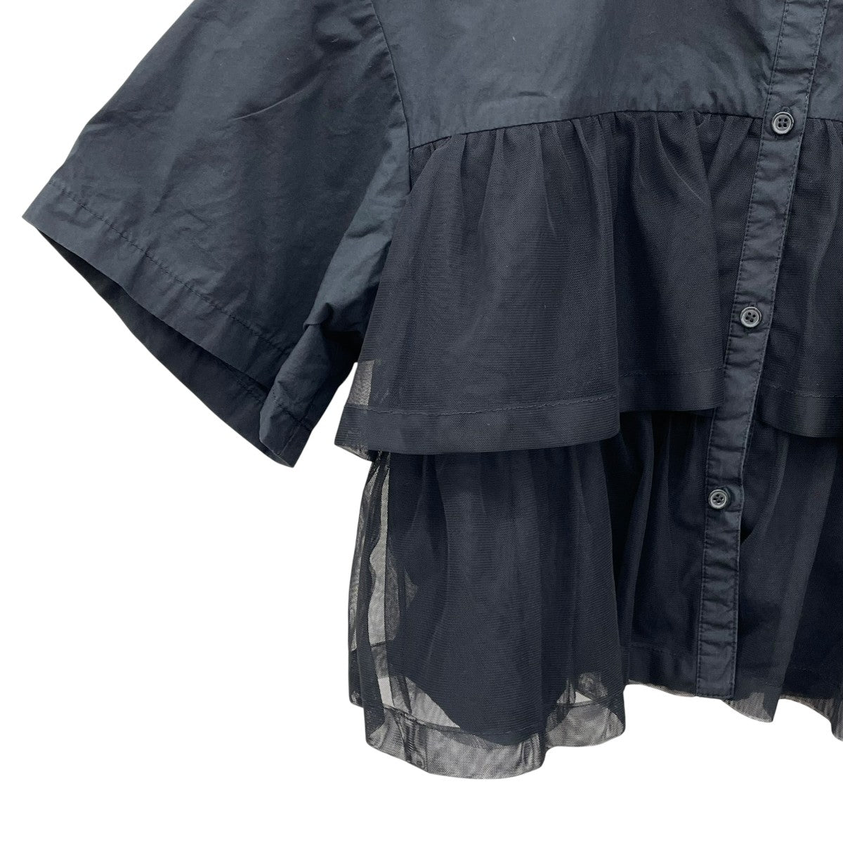 RAY BEAMS シアーティアードクロップドシャツ61010919928 古着・中古-3枚目のアイテム画像