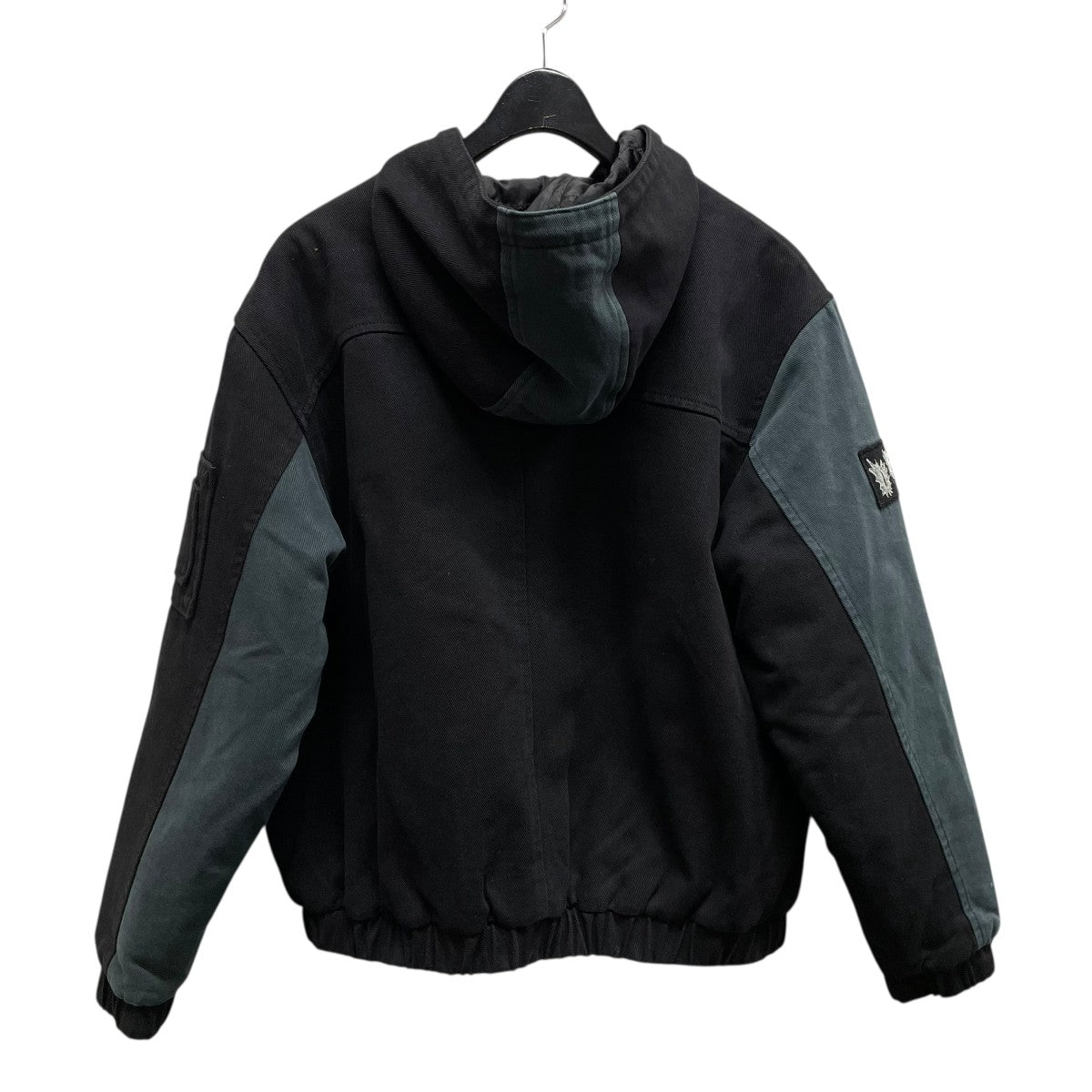 Panel Denim Hooded Bomberジャケット