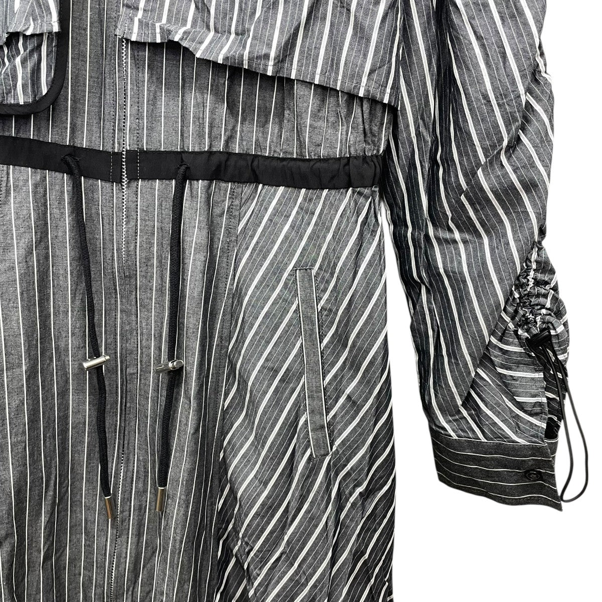 AULA AILA B’2nd別注ウエストドロストリングシャツOPワンピース1244-03037 古着・中古-4枚目のアイテム画像