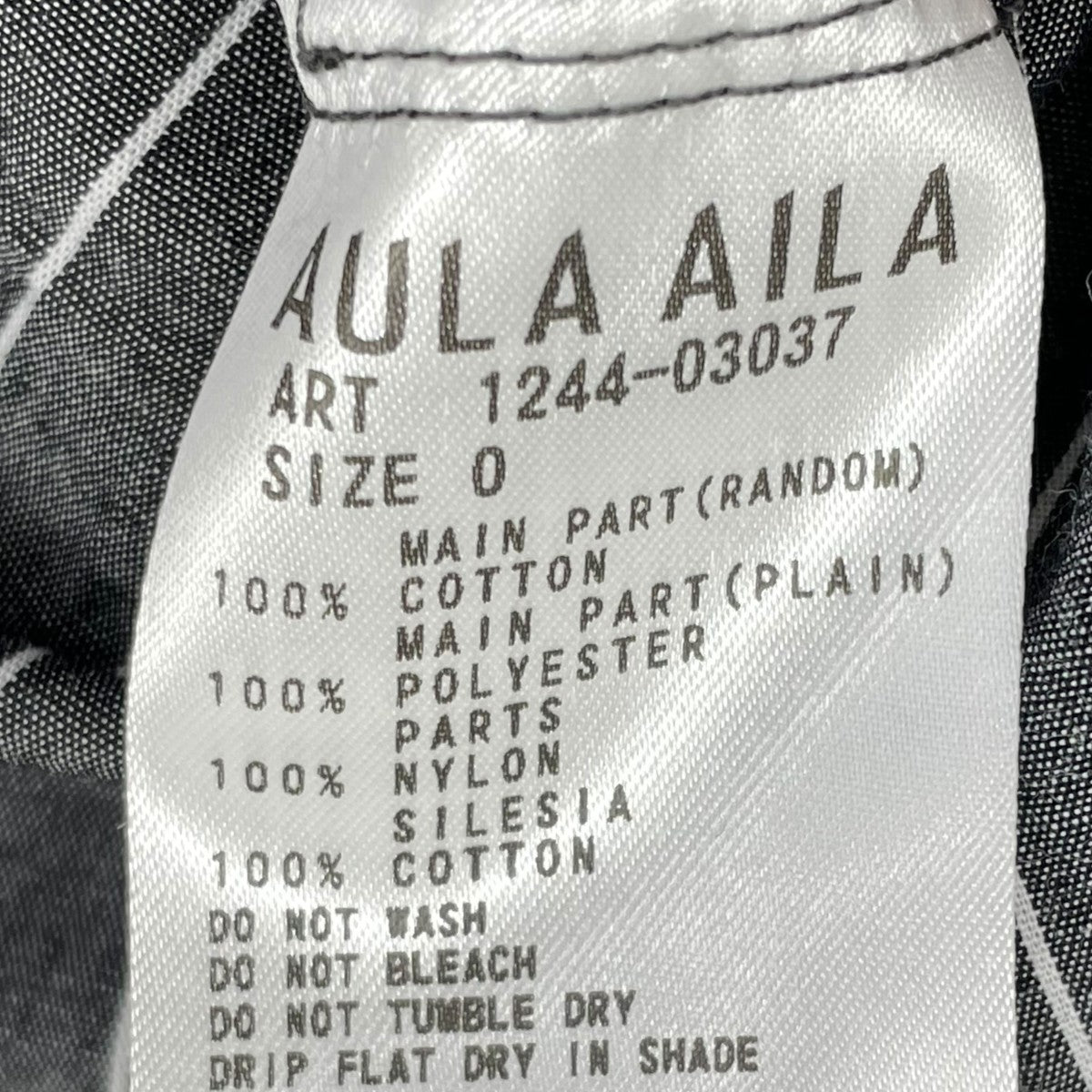 AULA AILA B’2nd別注ウエストドロストリングシャツOPワンピース1244-03037 古着・中古-5枚目のアイテム画像