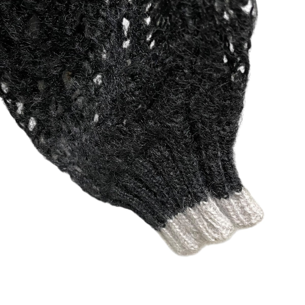 24SSMOHAIR DROPPED STITCH V NECK JUMPERニット