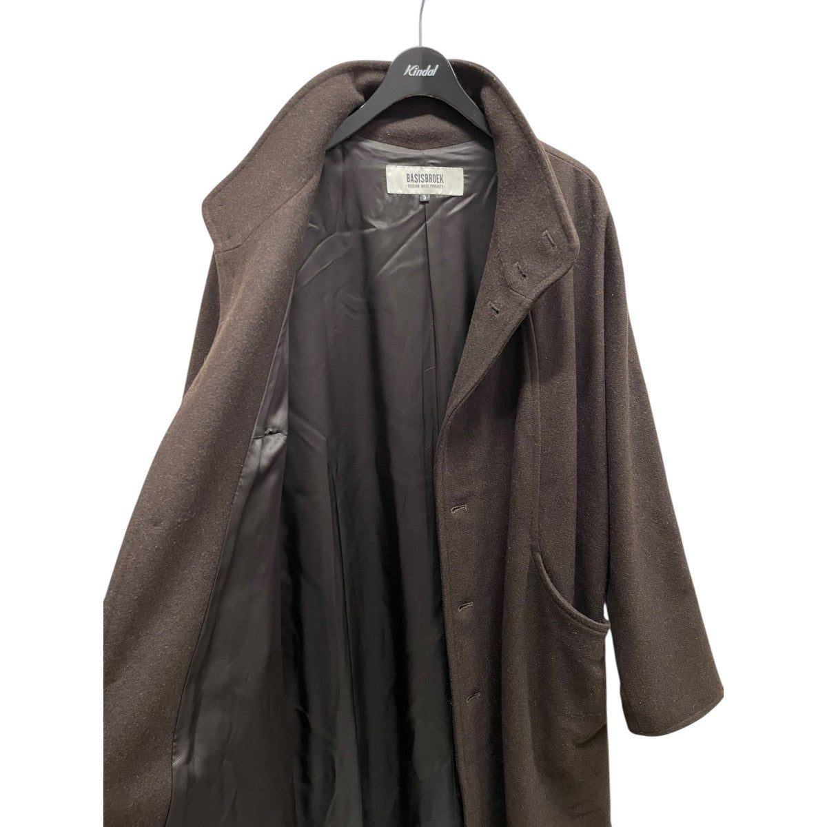 【BASISBROEK／バージスブルック）】GREAT／ステンカラーコート BASISBROEK (バージズブルック) GREAT #MEN / ロングコート