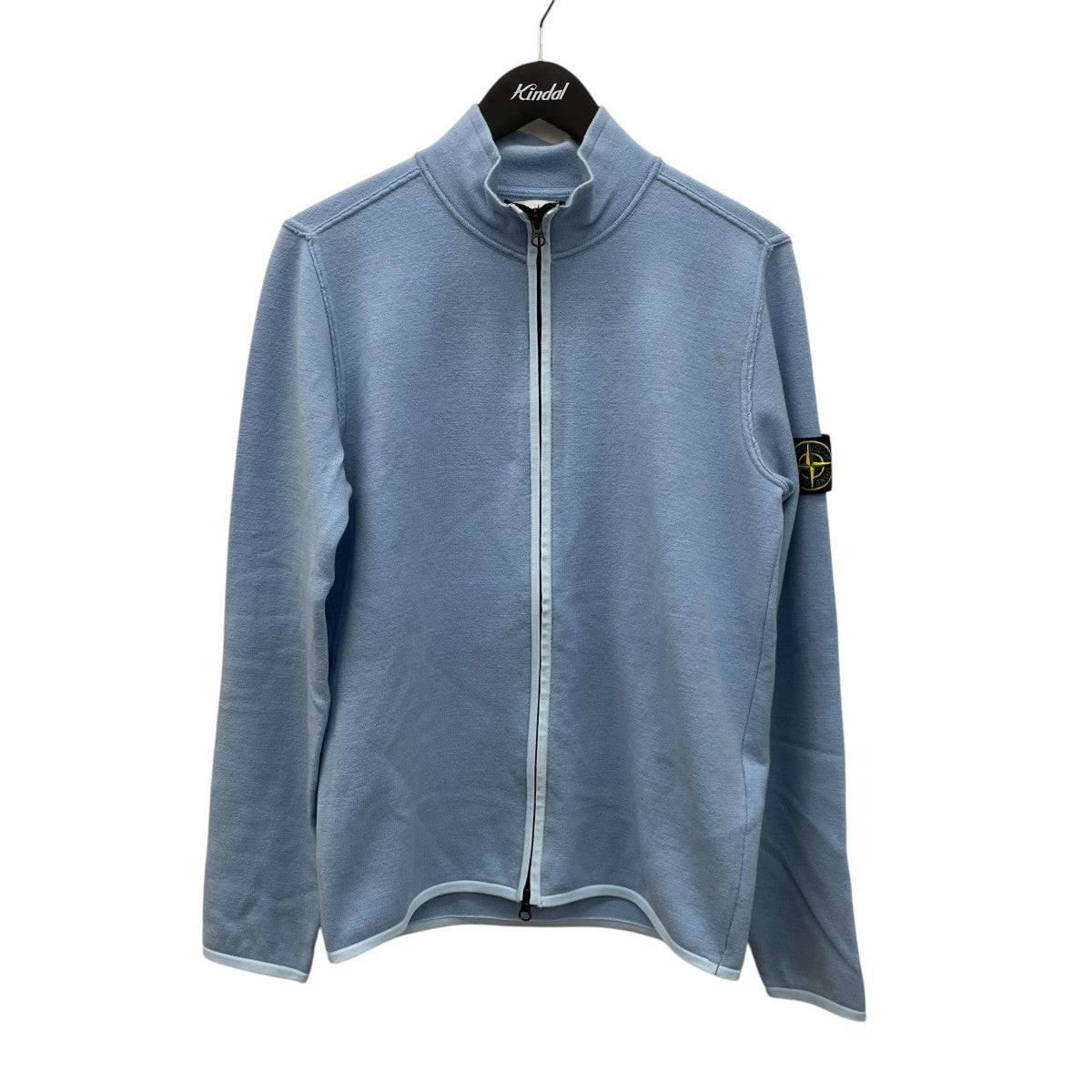 23AWCompass-Patch High-Neck Zipped Cardigan Jacketドライバーズニット7915503A1