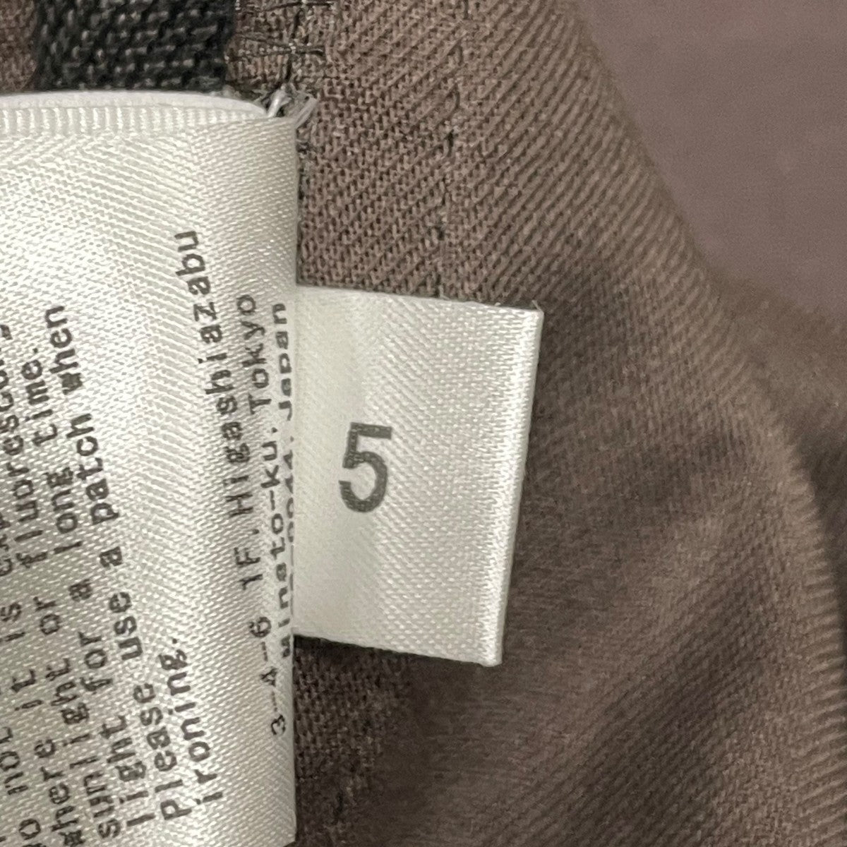 Cale WOOL SHARKSKIN VIST NO TUCK SLACKSパンツC243F07P01 古着・中古-7枚目のアイテム画像