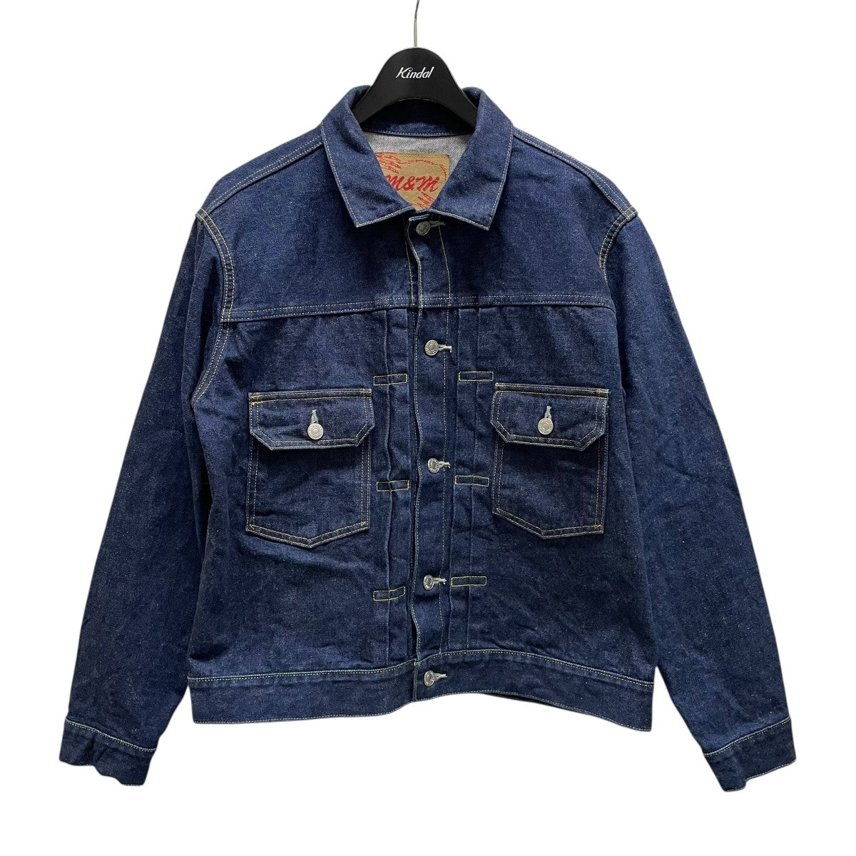 エムアンドエム　マシス　M&M MASSES デニムジャケット2nd Lサイズ M＆M×MASSES DENIM 2ND JKTデニムジャケット インディゴ サイズ S