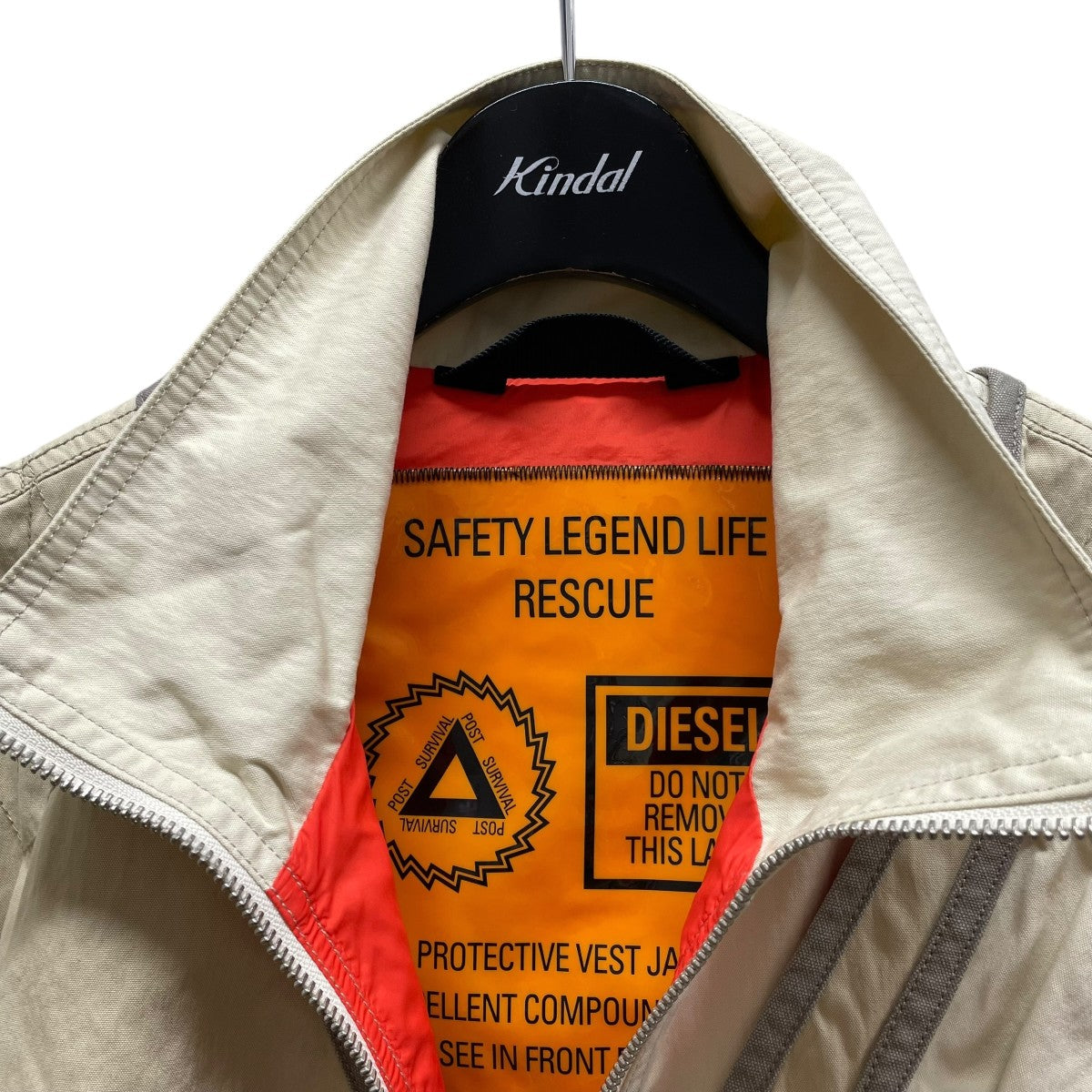 DIESEL 22SSJ-OHLEN 2WAY MILITARY VEST JACKETジャケットA06217 古着・中古-3枚目のアイテム画像