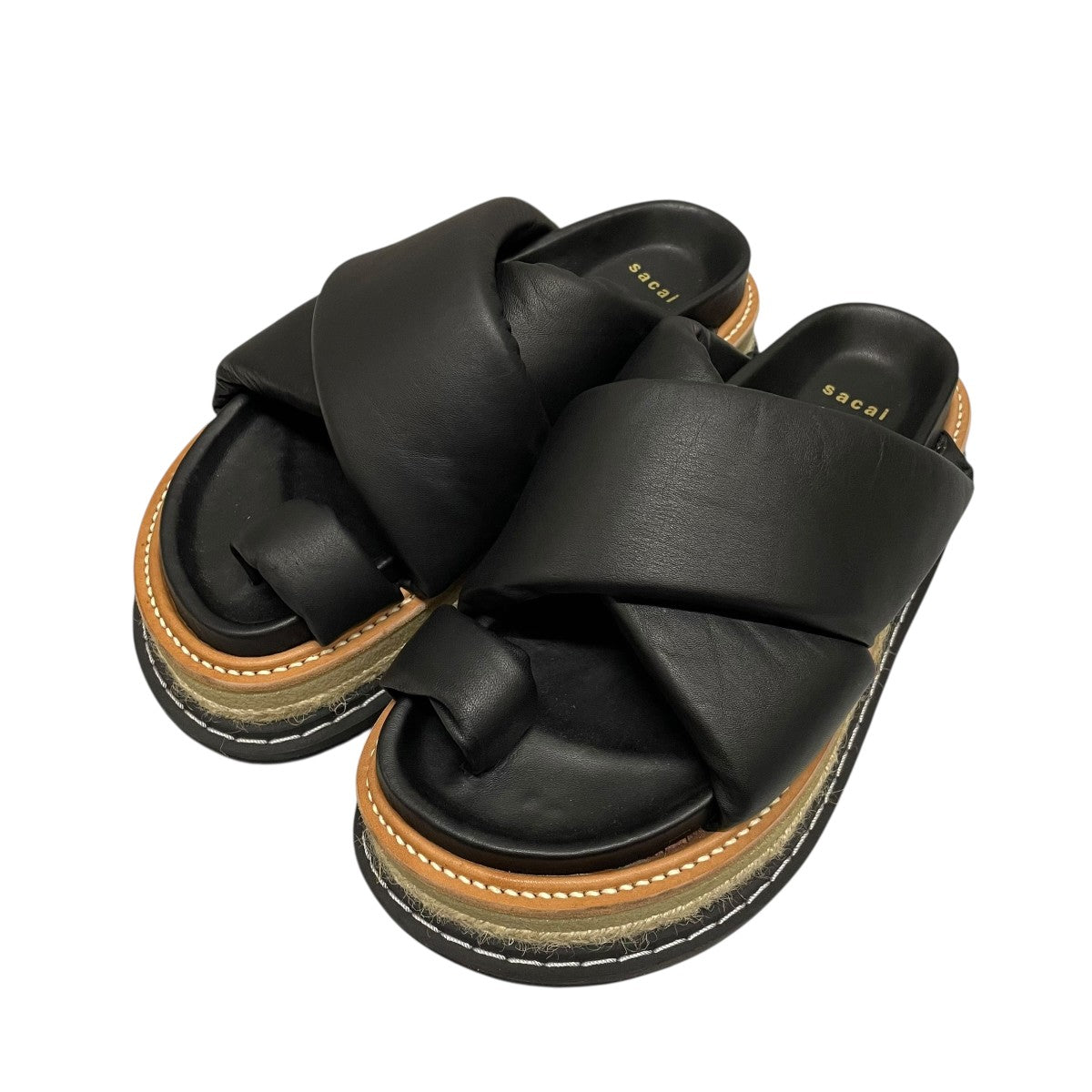 限定価格　sacai Multiple Sole Sandals サンダル 38 sacai(サカイ) Multiple Sole Sandalsサンダル ブラック サイズ 37