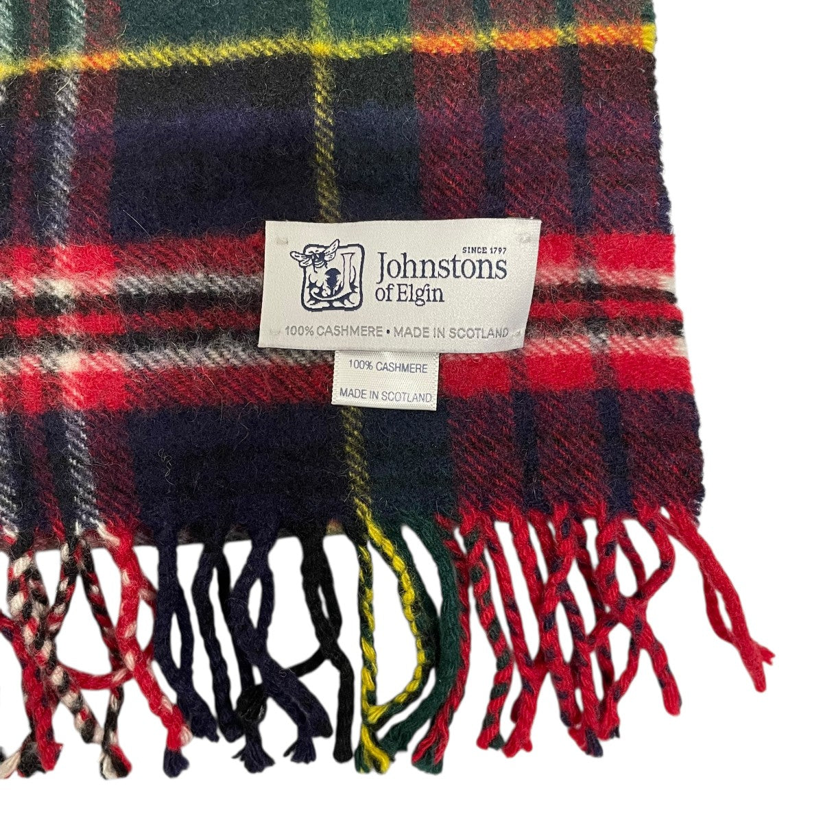 JOHNSTONS OF ELGIN カシミヤストール 古着・中古-2枚目のアイテム画像