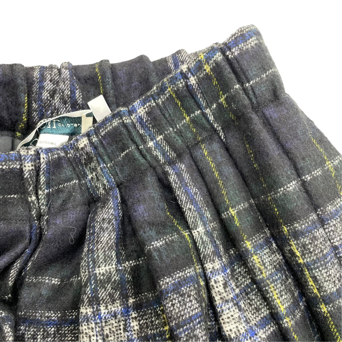 aranciato別注エラスティックチェックタックスカートS265WB