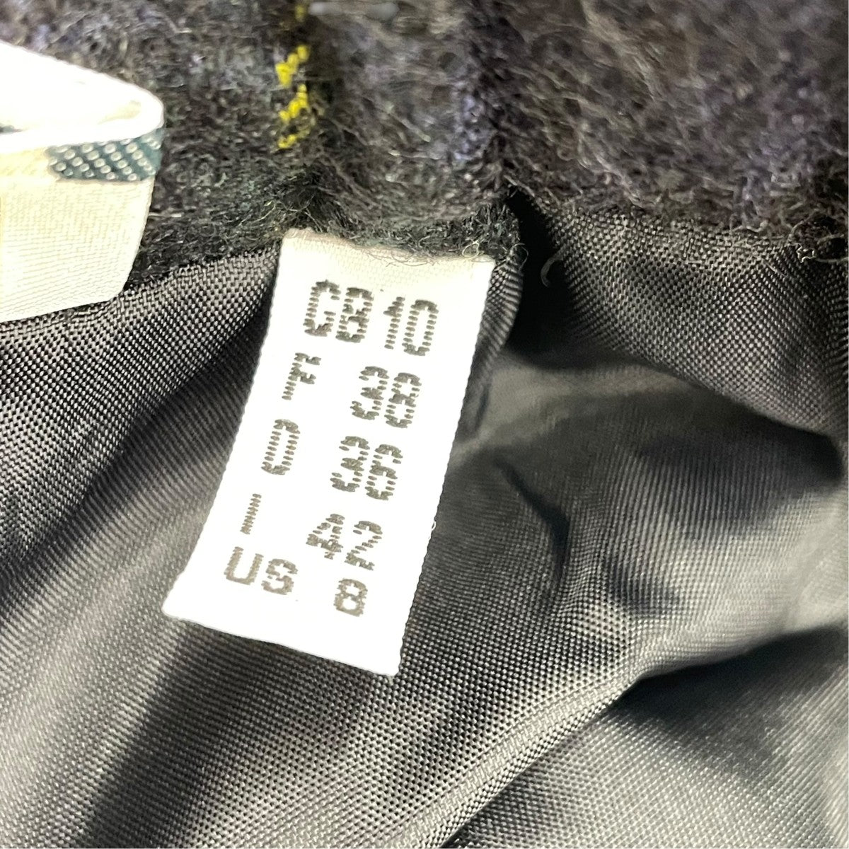 aranciato別注エラスティックチェックタックスカートS265WB