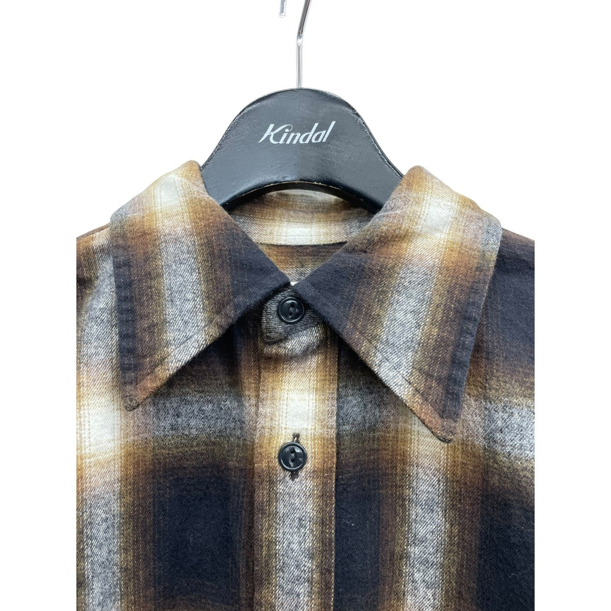 DOUBLE CUFF CHECK BLOUSEチェックシャツ