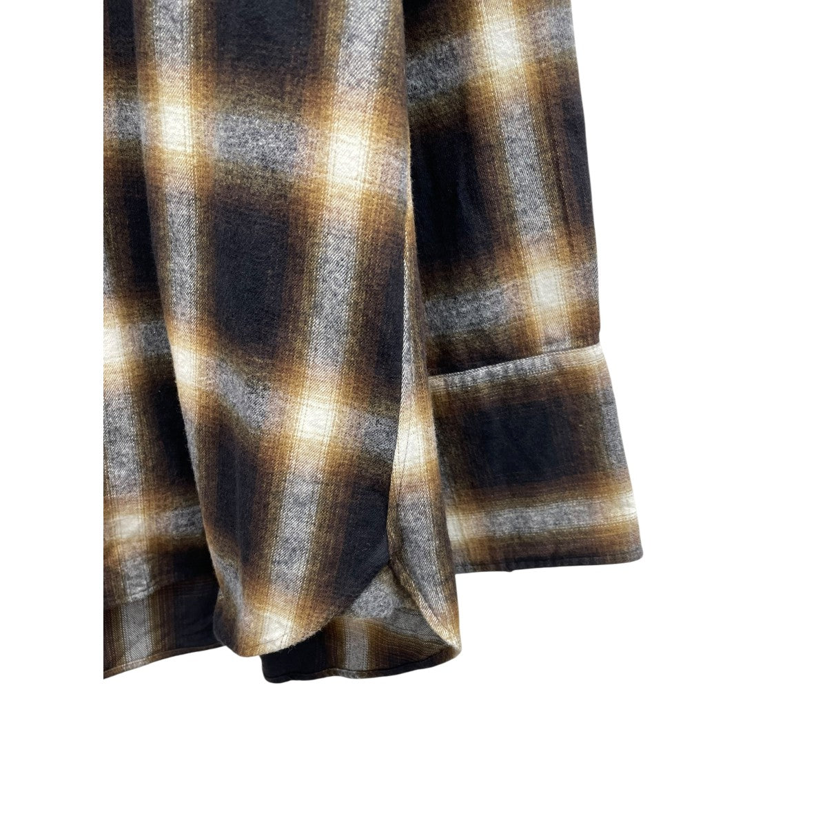 DOUBLE CUFF CHECK BLOUSEチェックシャツ