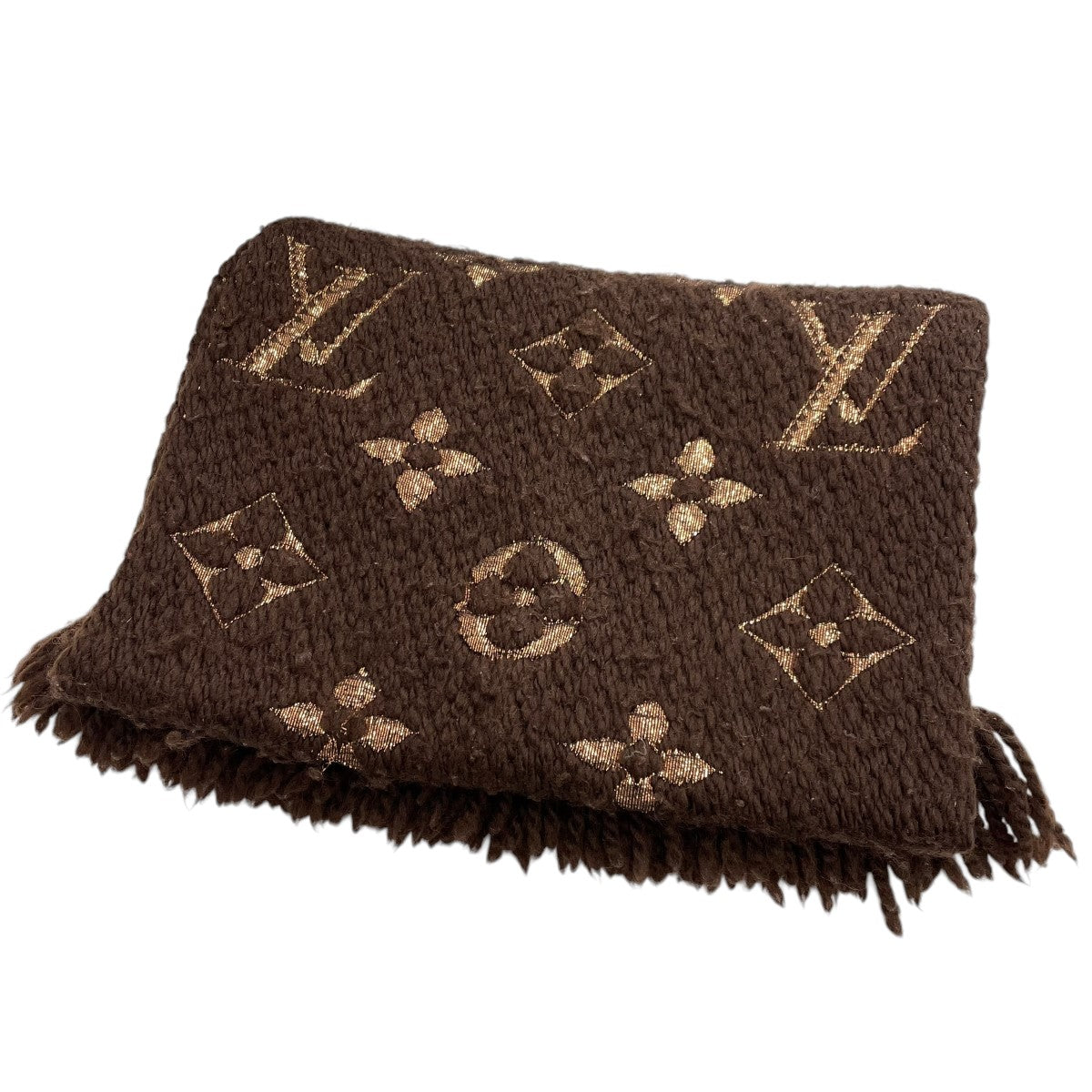 LOUIS VUITTON エシャロプロゴマニアシャインマフラーM71383 古着・中古-1枚目のアイテム画像