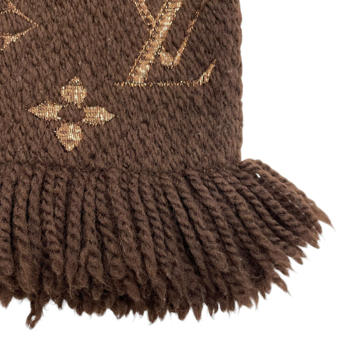 LOUIS VUITTON エシャロプロゴマニアシャインマフラーM71383 古着・中古-3枚目のアイテム画像