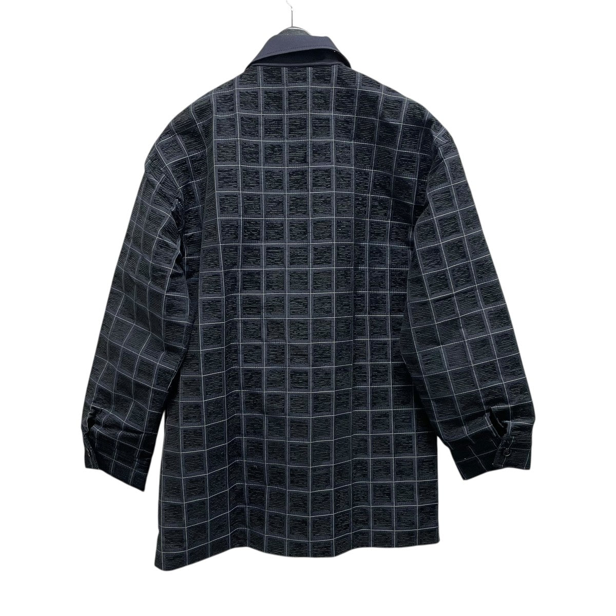 velvet jacquard check blousonジャケットlo243-37