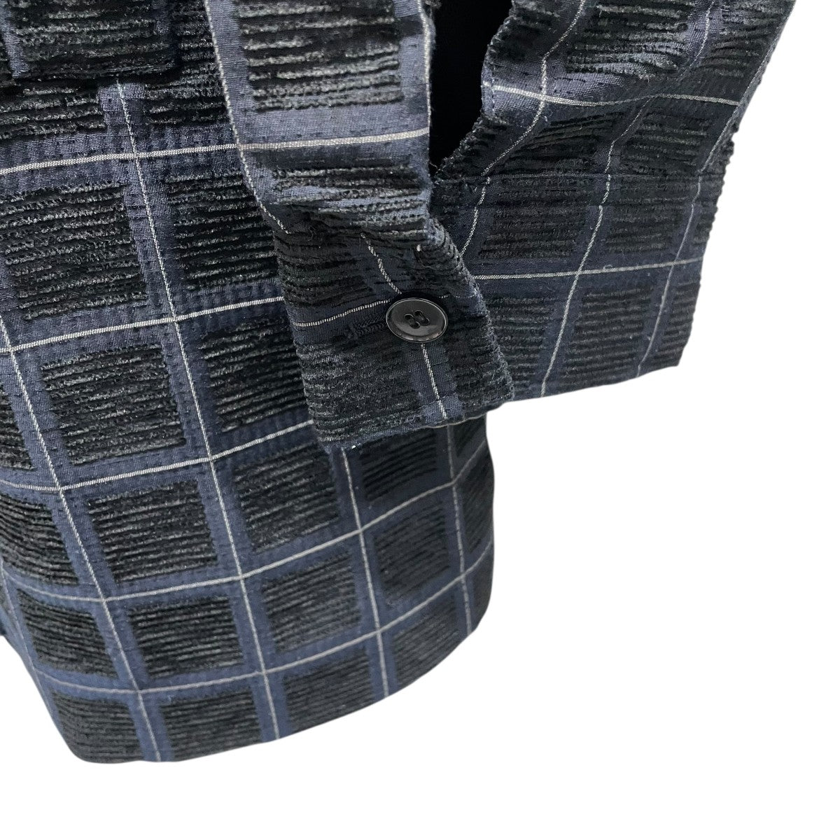 velvet jacquard check blousonジャケットlo243-37