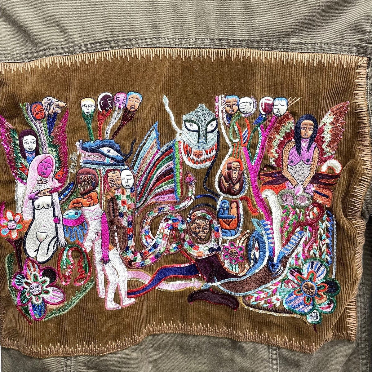 Saint Laurent Paris 15SS背面刺繍 ×arrington de dionysoシャツジャケット 古着・中古-5枚目のアイテム画像