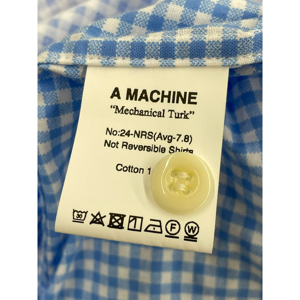 A MACHINE チェックシャツ 古着・中古-6枚目のアイテム画像