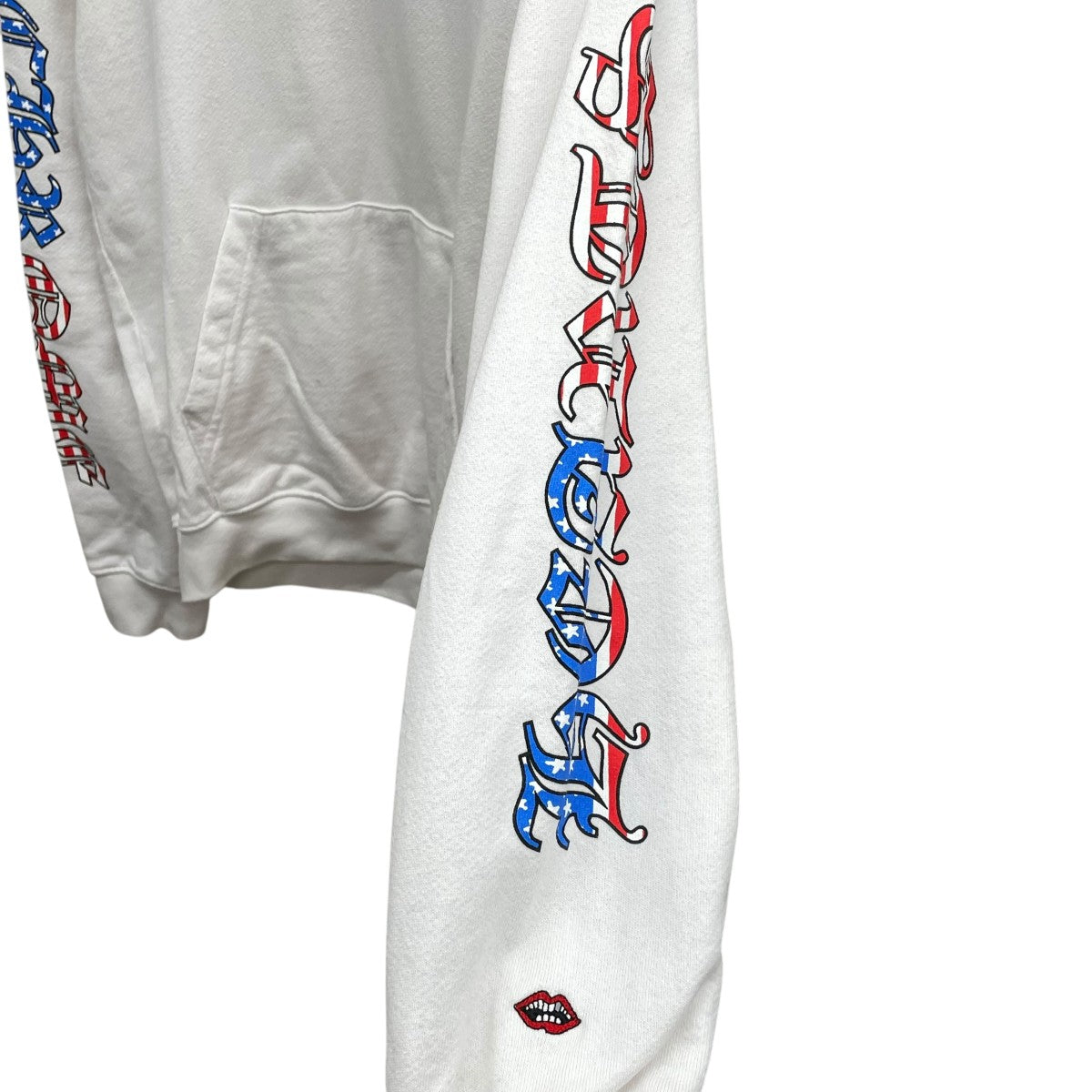CHROME HEARTS 星条旗パーカー PPO US SCRL HD PLVR 古着・中古-4枚目のアイテム画像