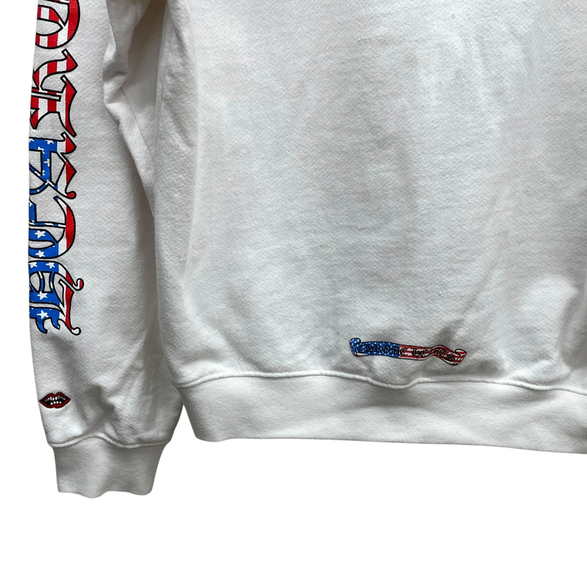 CHROME HEARTS 星条旗パーカー PPO US SCRL HD PLVR 古着・中古-5枚目のアイテム画像