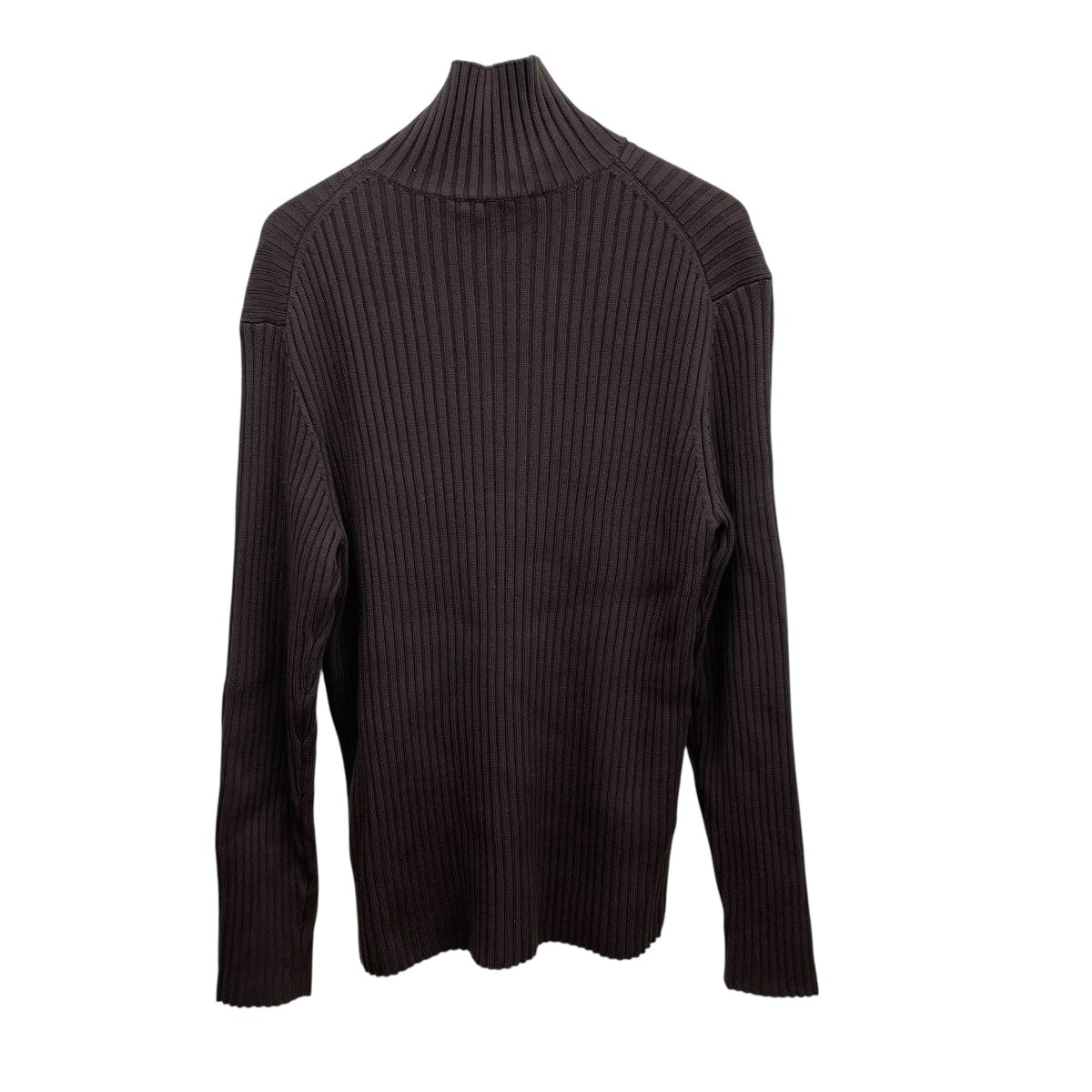 LAMB WOOL WIDE RIB HALF ZIPニットA21AP01LW