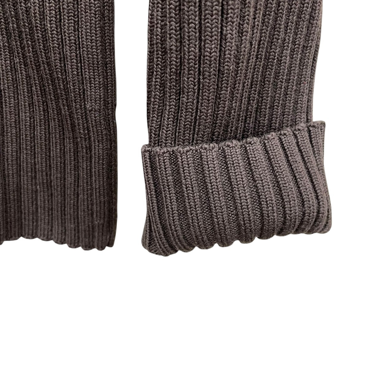 LAMB WOOL WIDE RIB HALF ZIPニットA21AP01LW