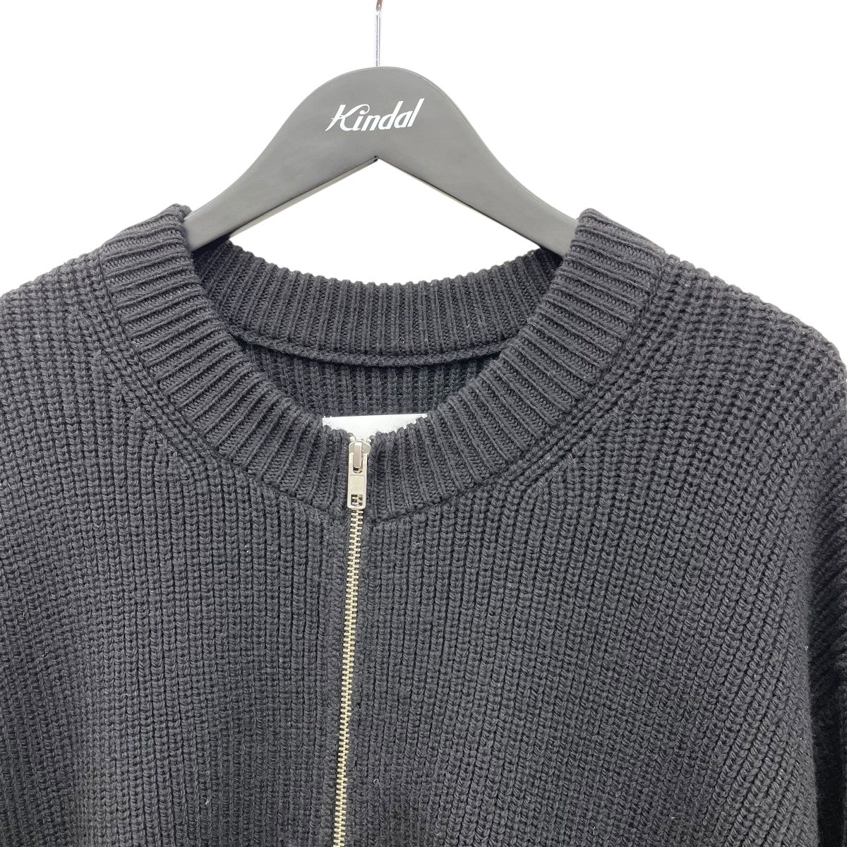 Oversized Drivers Knit Zip JacketニットST843