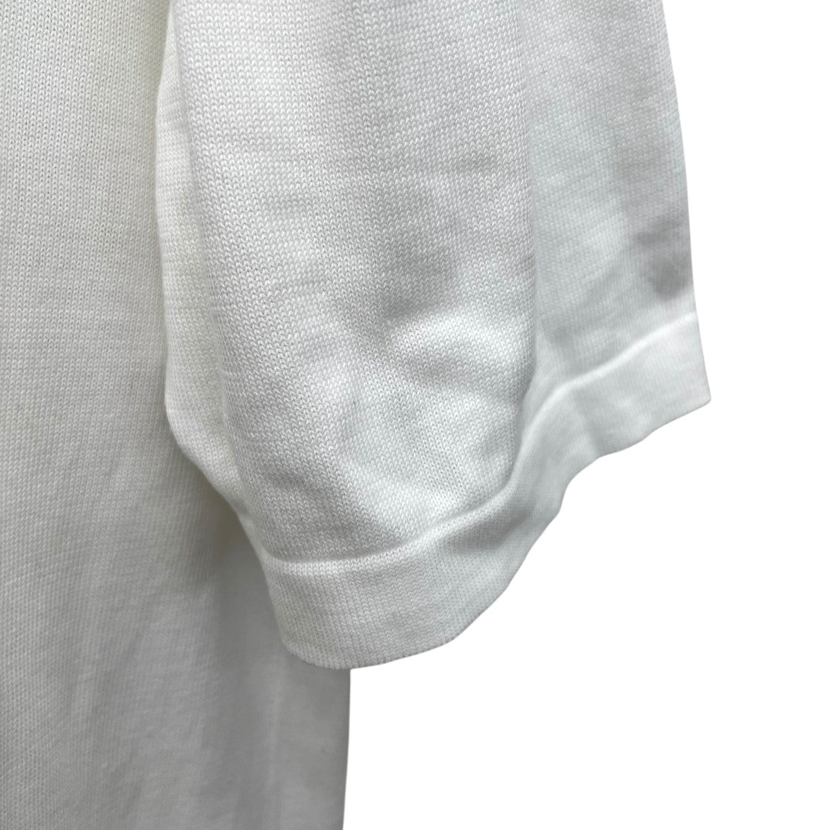 Graphpaper Suvin S／S Henley Neck KnitヘンリーネックカットソーGM201-80120B 古着・中古-4枚目のアイテム画像