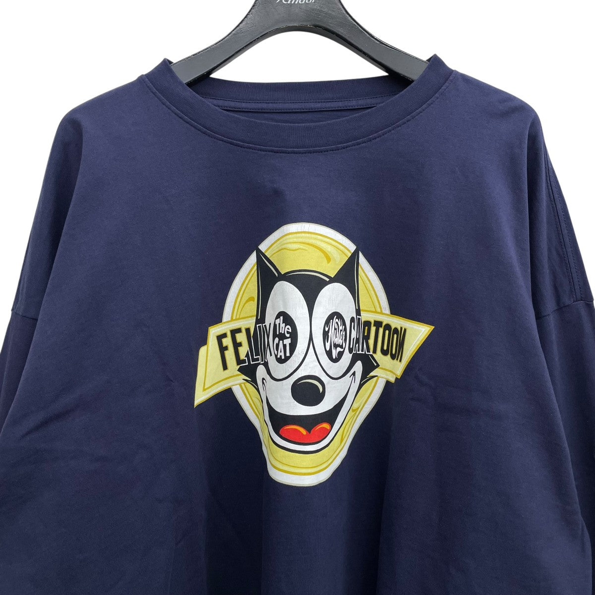 Mister Cartoon×Felix the Cat Cartoon Navy Long Sleeve長袖カットソー 古着・中古-3枚目のアイテム画像