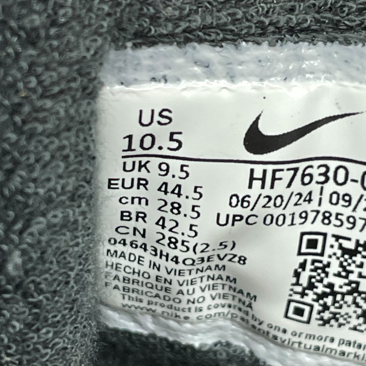 NIKE×NIGO スニーカーHF7630-001 古着・中古-6枚目のアイテム画像
