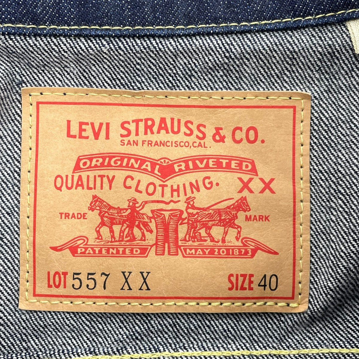 LEVI’S VINTAGE CLOTHING 557XXデニムジャケット74998-0003 古着・中古-5枚目のアイテム画像