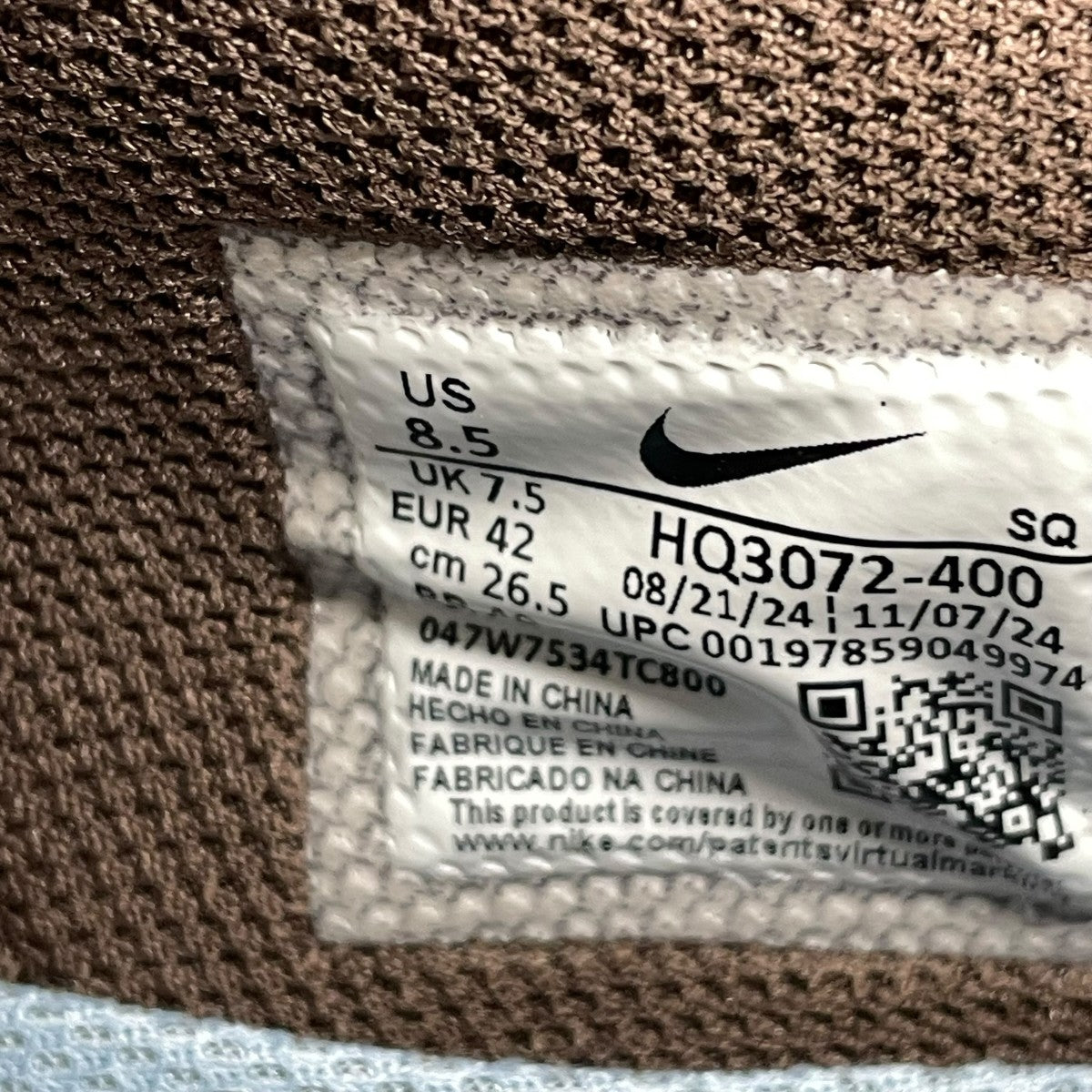NIKE スニーカーHQ3072-400 古着・中古-7枚目のアイテム画像