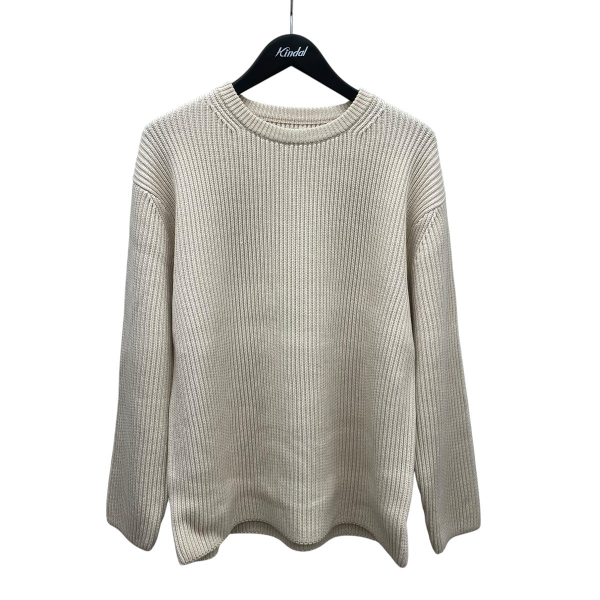 BATONER SOLID WOOL RIB CREW NECKニットBN-22FM-036 古着・中古-1枚目のアイテム画像