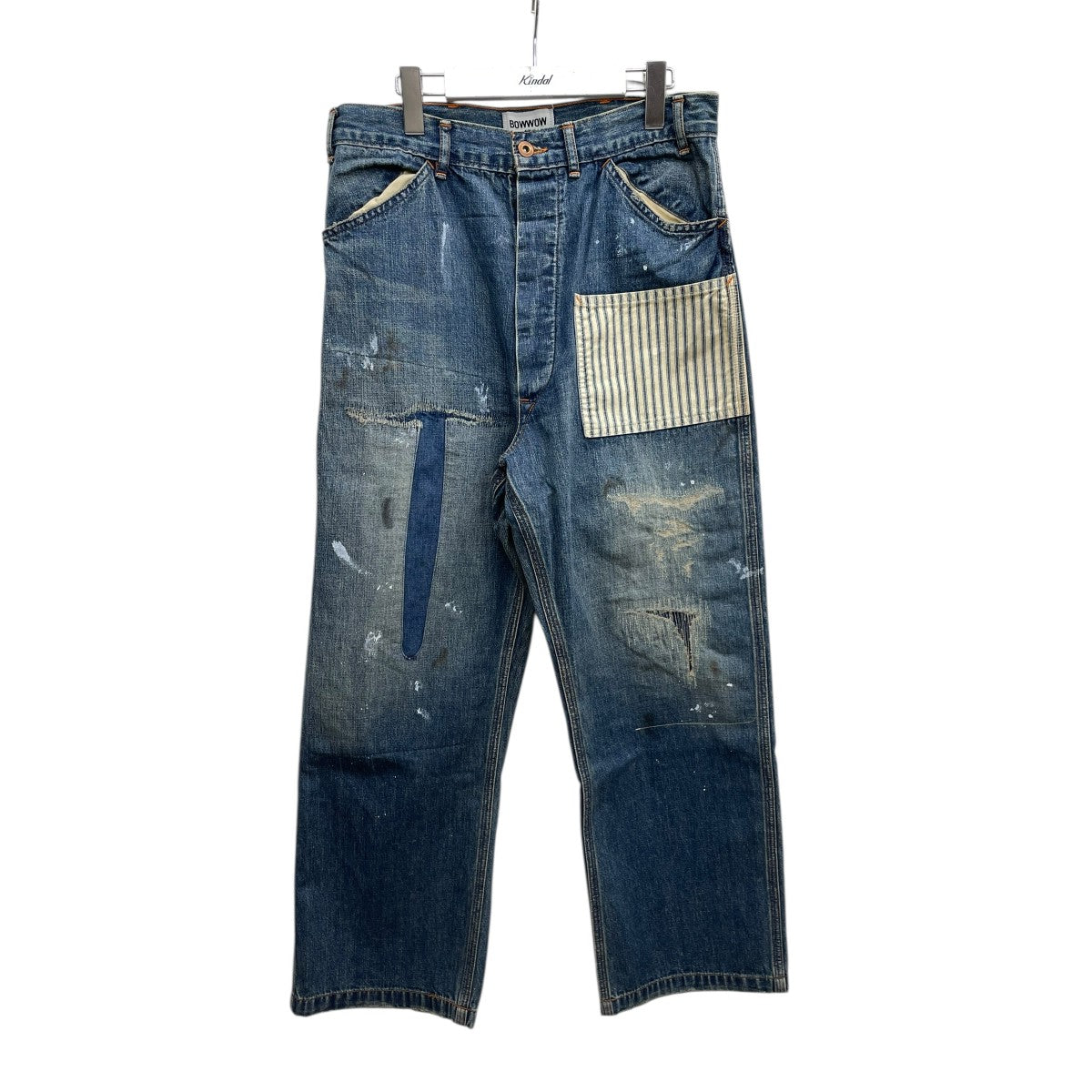 BOWWOW LAPD PRISONER DENIMPT AGINGデニムパンツ 古着・中古-1枚目のアイテム画像