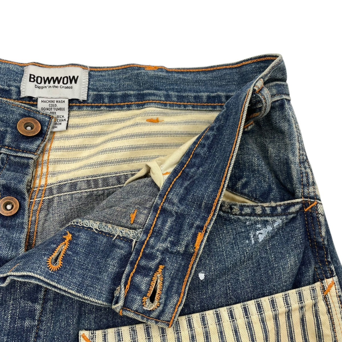 BOWWOW LAPD PRISONER DENIMPT AGINGデニムパンツ 古着・中古-3枚目のアイテム画像