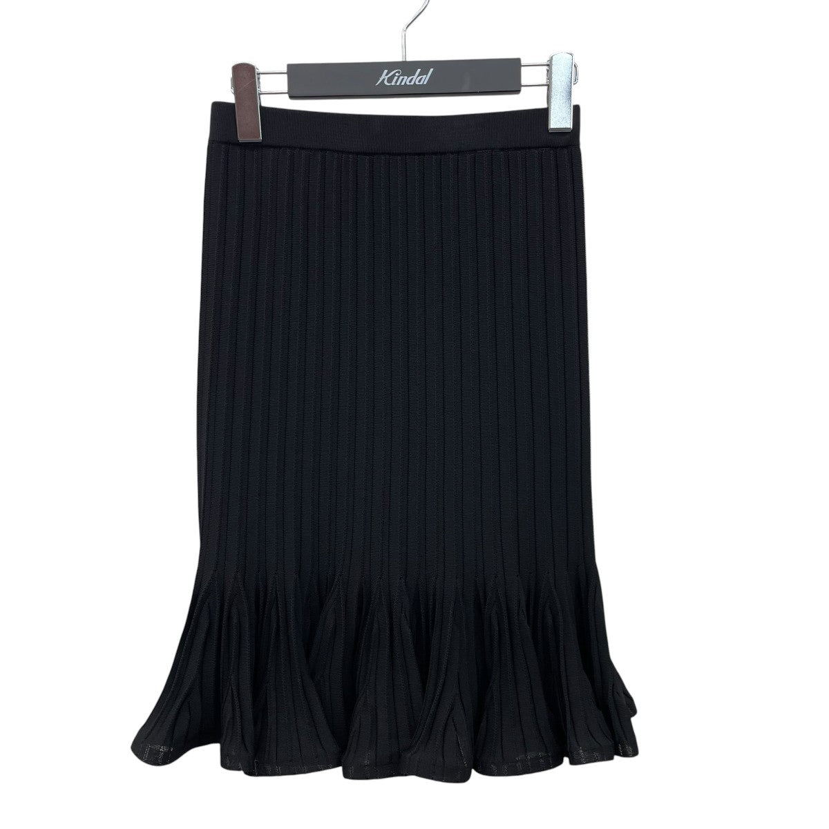Ruffled Ribbed Mini SkirtニットスカートBW40KN4ZCH