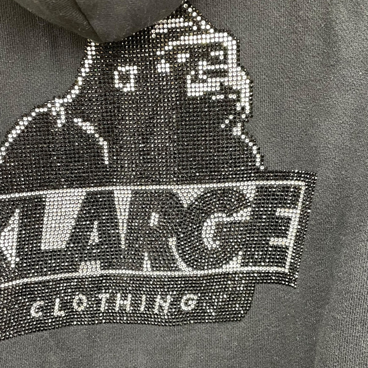 RHINESTONE OG ZIP HOODED SWEATSHIRTジップパーカー101243012017