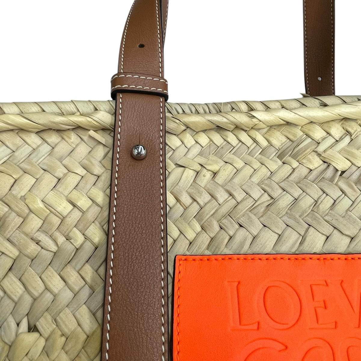 LOEWE アナグラムバスケットミディアムカゴバッグ 古着・中古-7枚目のアイテム画像