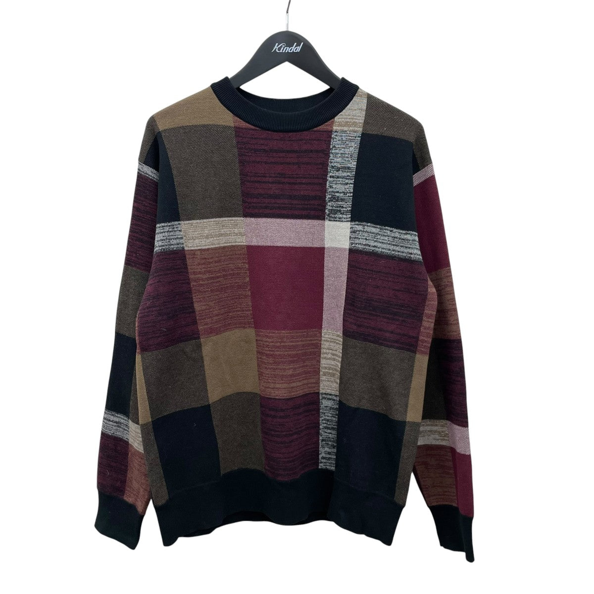 チェックニット51N11-620-18